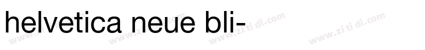 helvetica neue bli字体转换